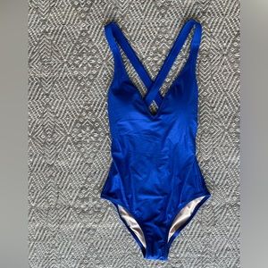 J. Crew Blue Women's One Piece Swimsuit